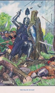 The Besieged Castle - The Black Knight (illustration from 